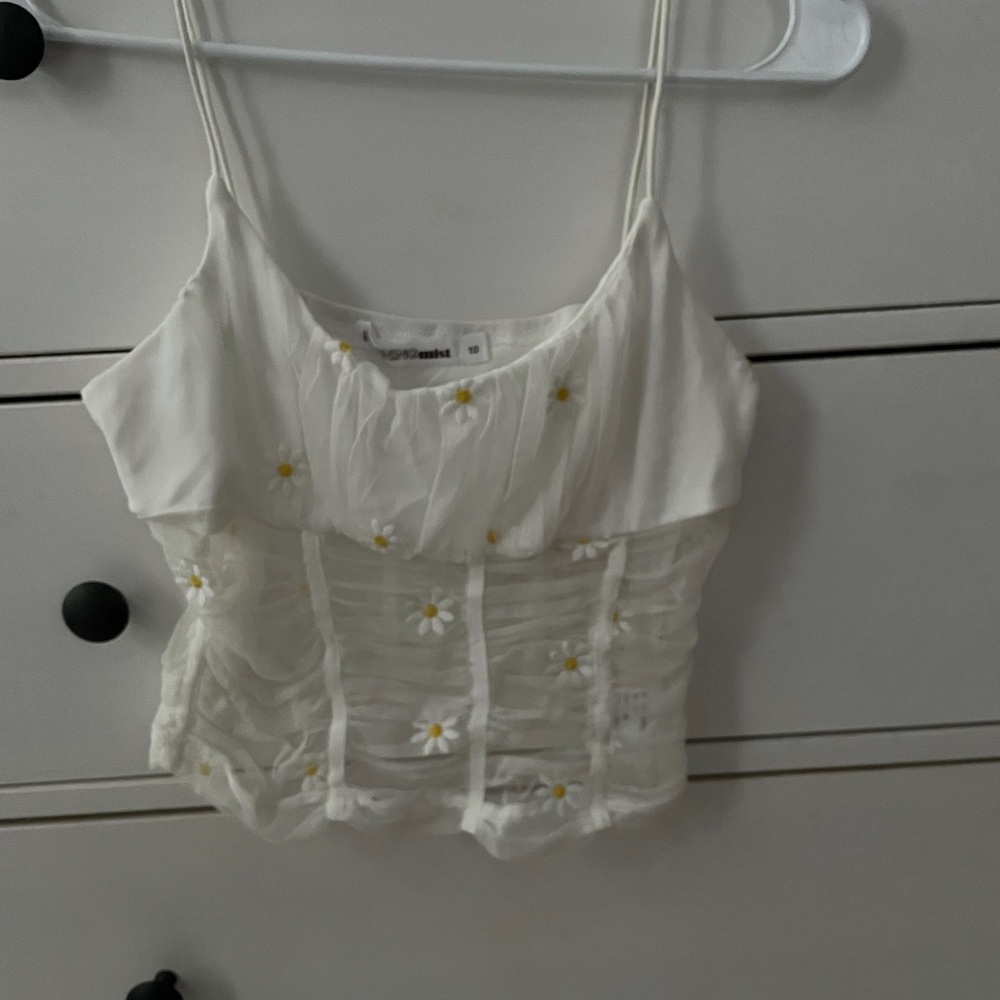 Rouched crop tank